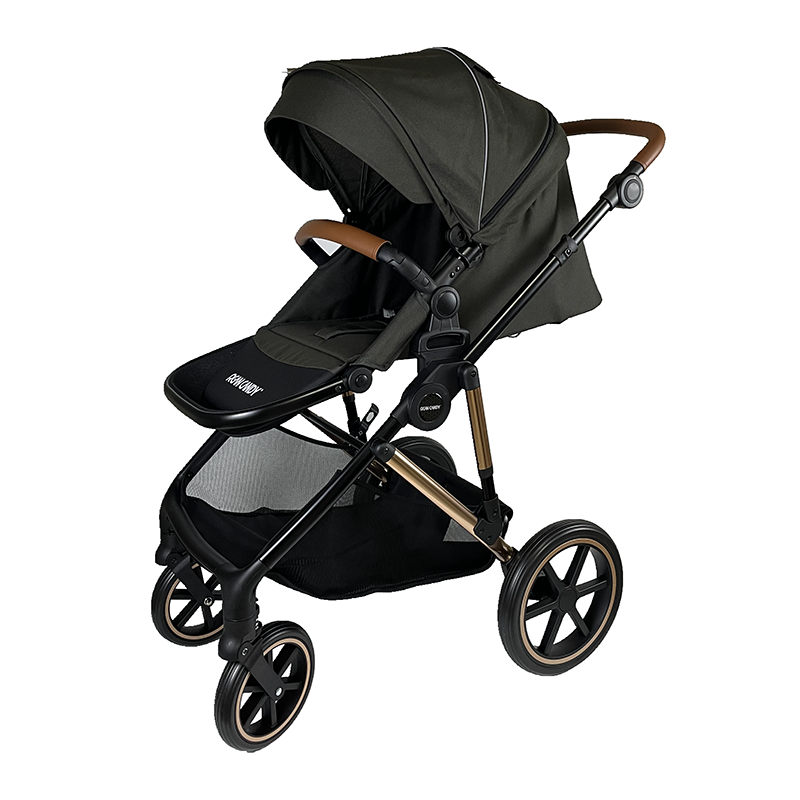 Lussuoso passeggino ad alta visibilità portatile pieghevole passeggino regolabile RA-U08